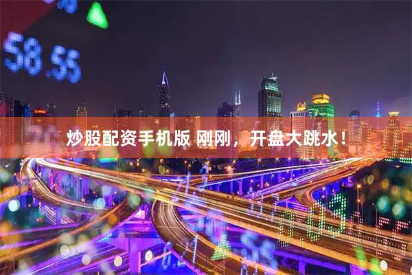炒股配资手机版 刚刚，开盘大跳水！