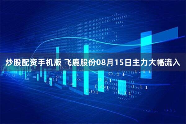 炒股配资手机版 飞鹿股份08月15日主力大幅流入